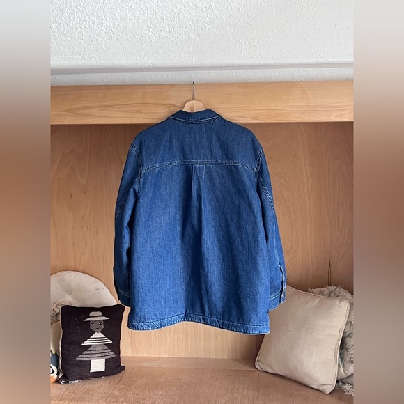 Madewell Quilted Denim Jacket ~ Oversized Style ~ Size M - Picture 8 of 8